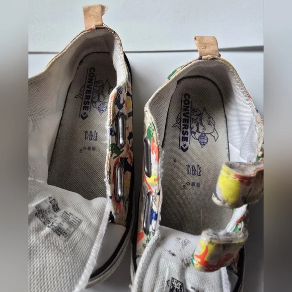 Converse Kids' Colorful Shark Print Sneakers - Picture 8 of 9